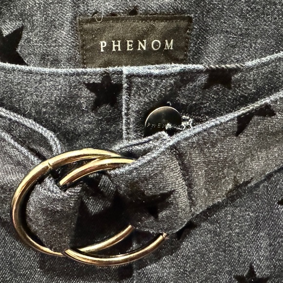 Phenom Los Angeles Dark Blue Demin Boot Cut Jeans with Star Pattern NWT - Picture 9 of 15